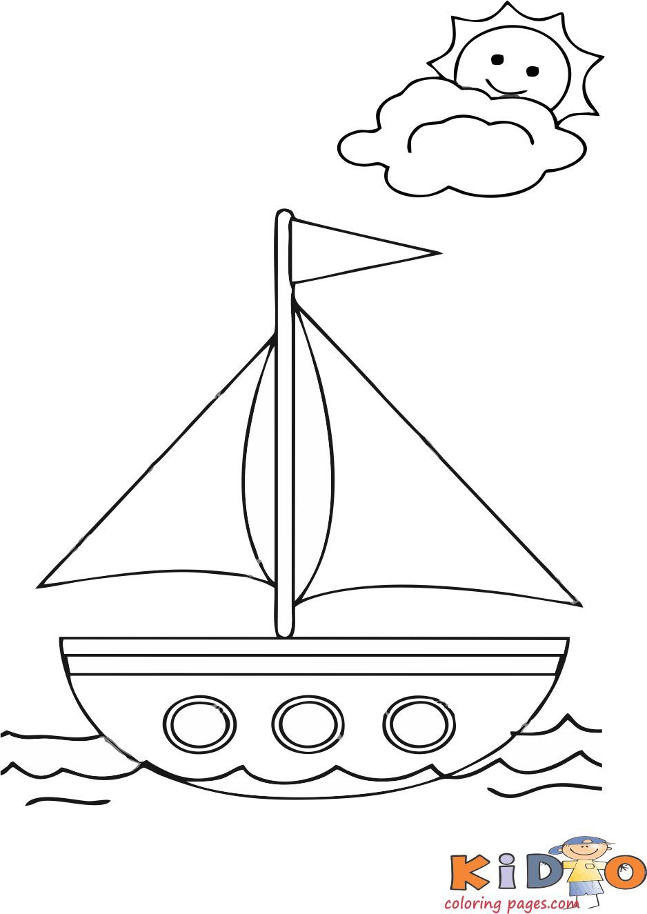 Summer boat coloring pages for kids coloring pages for kids summer coloring sheets summer coloring pages