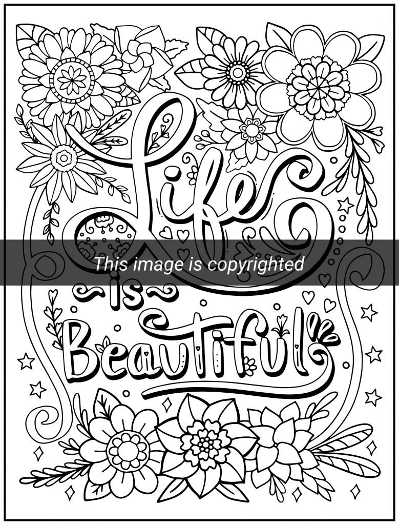 Good vibes coloring book