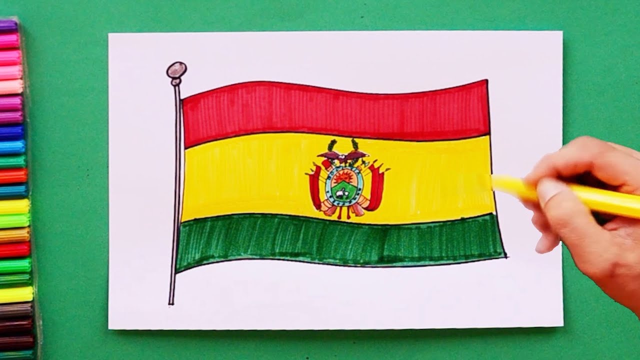 How to draw the flag of bolivia