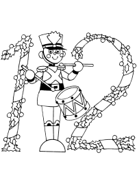 The twelve days of christmas coloring pages