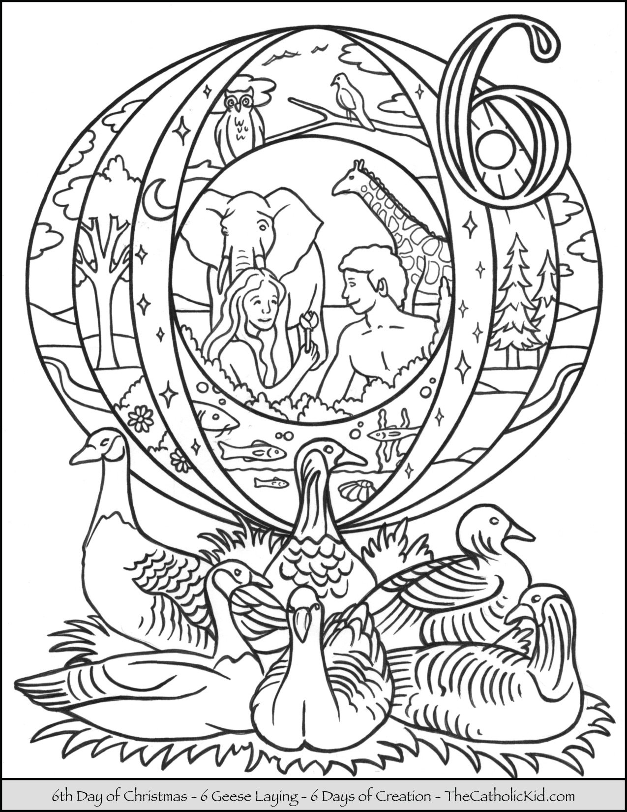 Days of christmas coloring pages