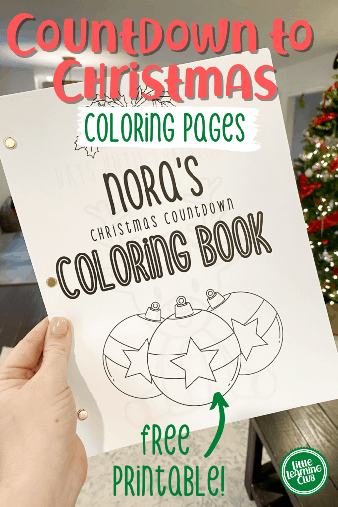 Countdown to christmas days of free coloring pages