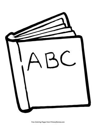 Abc book coloring page â free printable pdf from