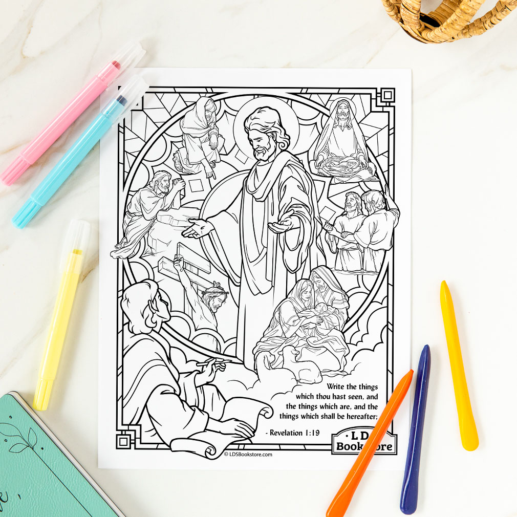 The book of revelation coloring page