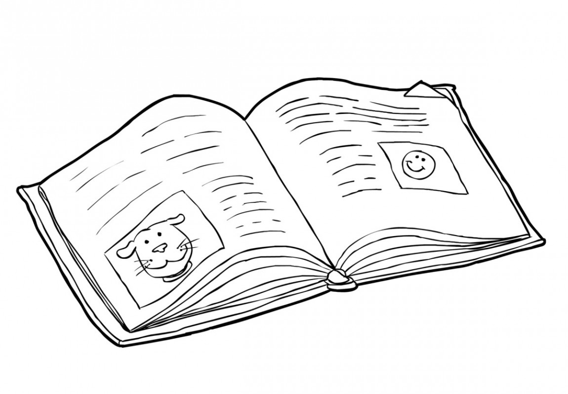 Books coloring pages