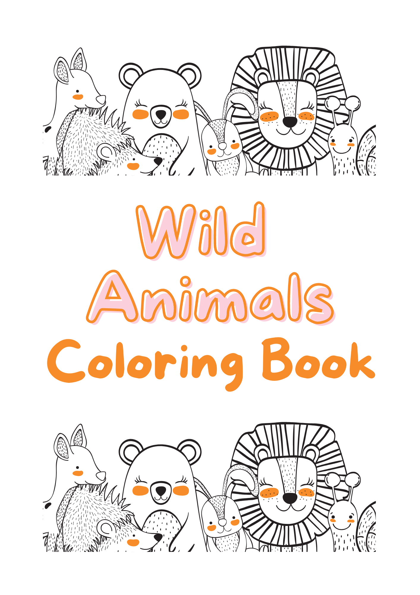 Cute baby animals coloring pages printable