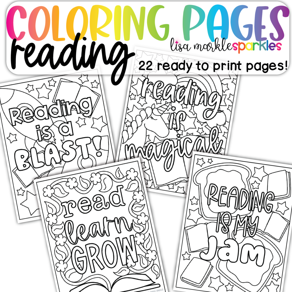 Free reading coloring pages printable pdf