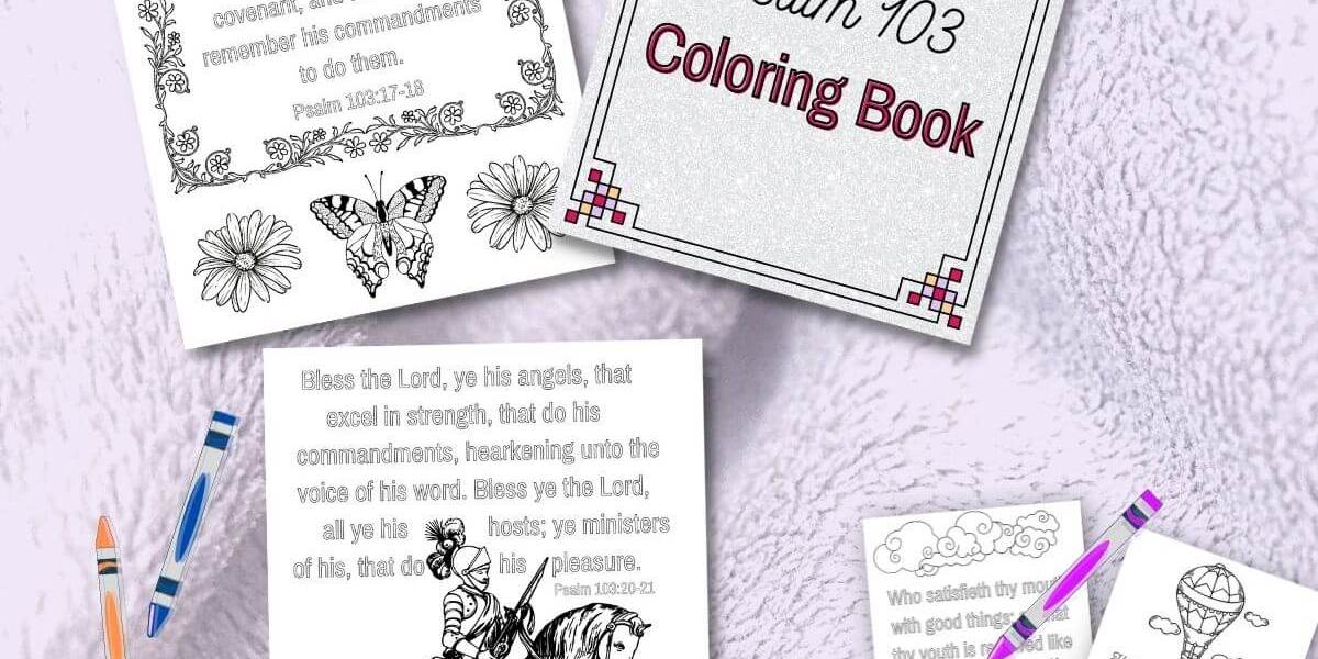 Psalm printable coloring book