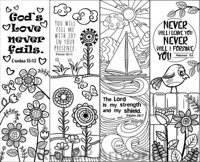 Bible verse coloring pages and books for relaxing and reflecting