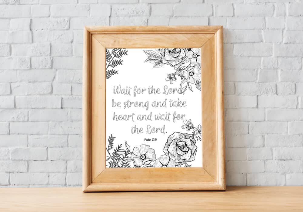 Printable psalms coloring pages