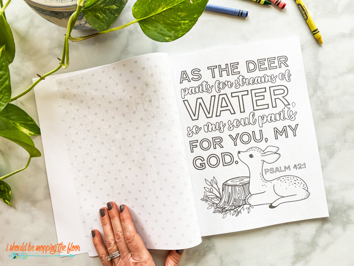 Free printable scripture coloring page i should be mopping the floor