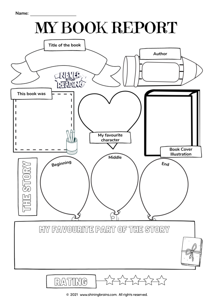 Book report template my book report writing