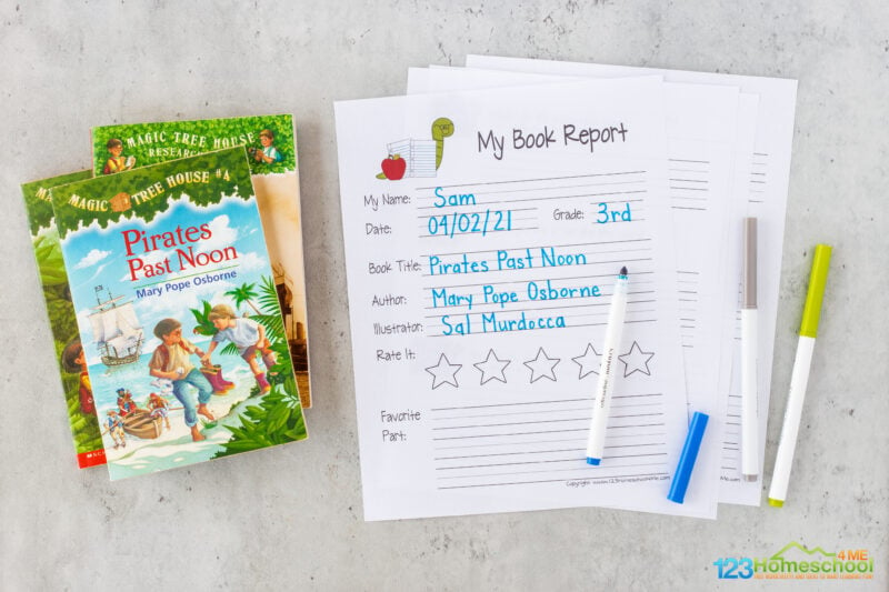 Ðâïfree printable book report template pdf st nd rd th grade