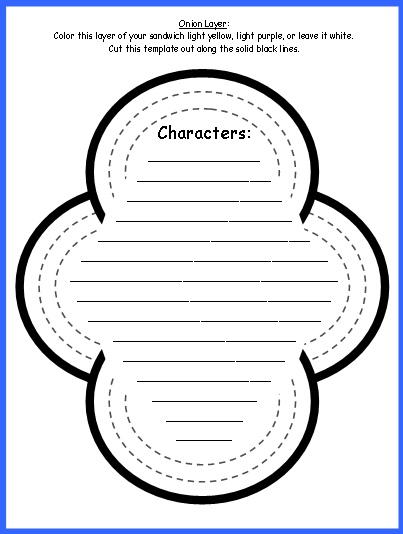 Sandwich book report project templates printable worksheets and rubric