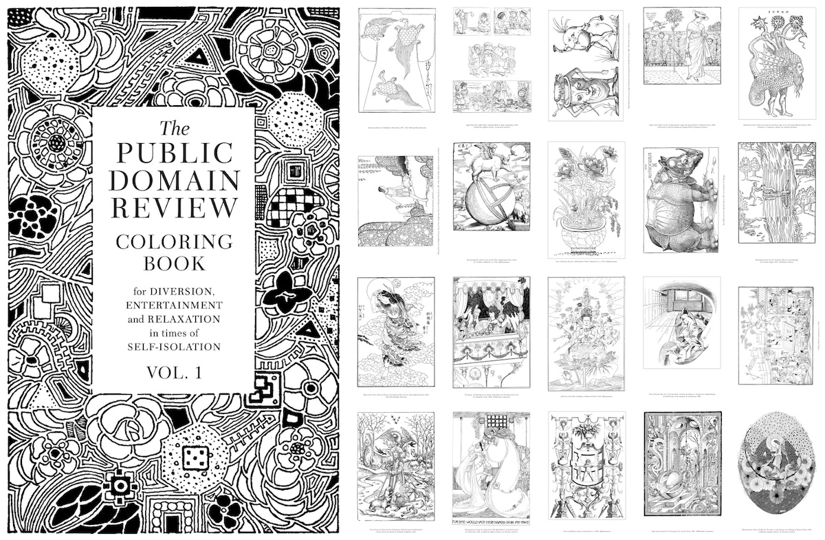 Announcing the pdr colouring book free to download and print off at home â the public domain review