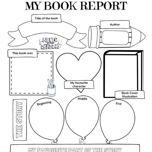 Book report template my book report writing