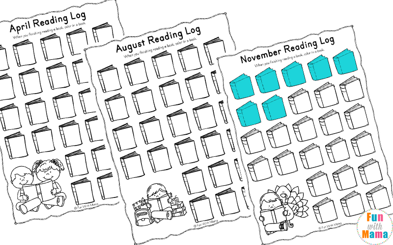 Reading log pdf and book report templates