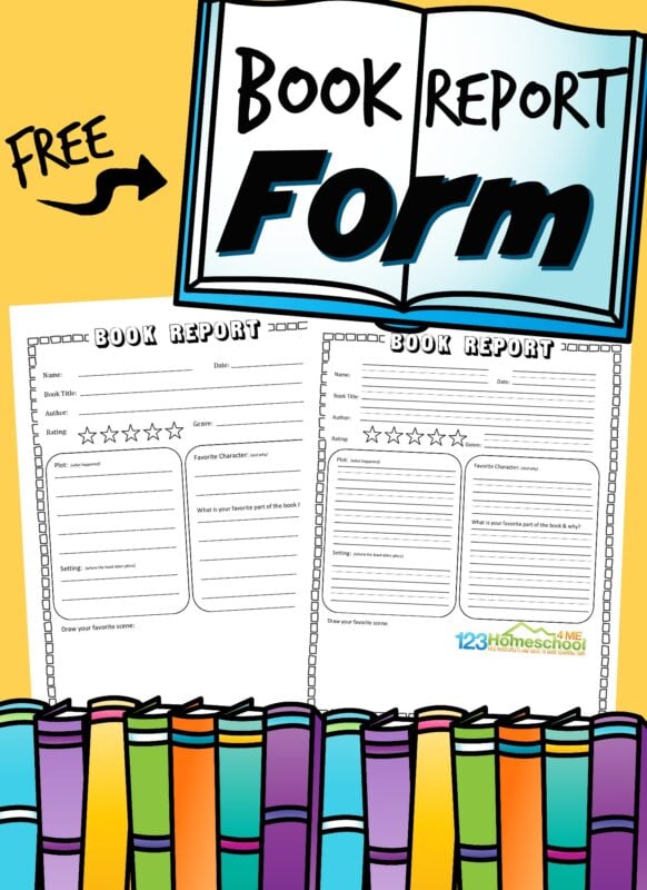 Âï free printable book report template