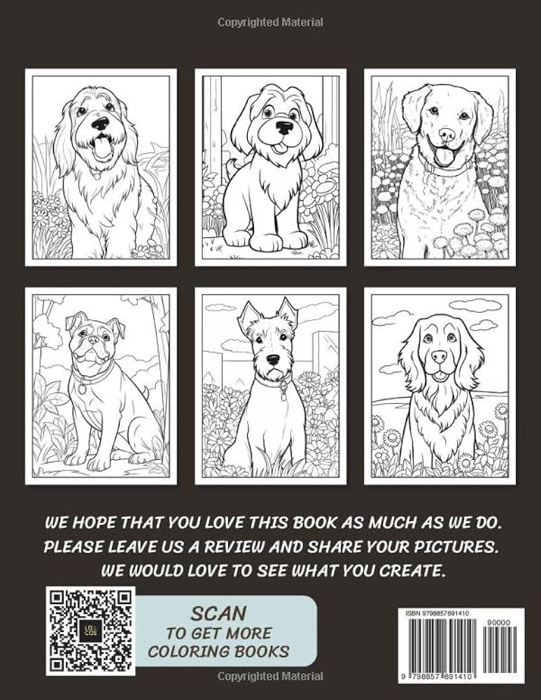 Dogs large print coloring book bold and easy coloring pages designs for adults and seniors dog lovers publishing lucus books