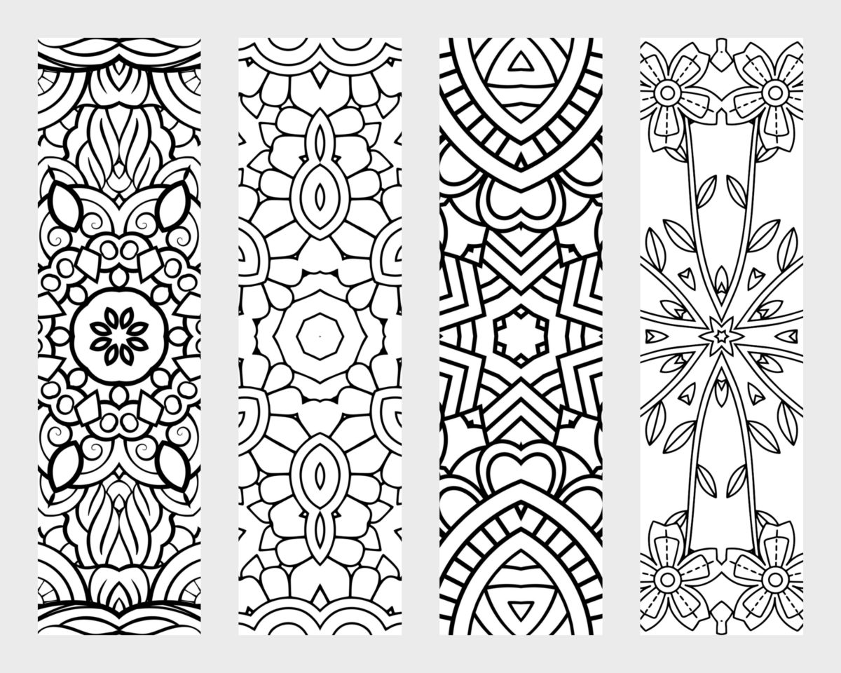 Free printable bookmarks to color