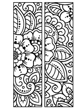 Printable bookmarks to color coloring bookmarks mandala coloring bookmarks