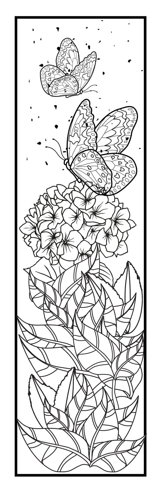 Free custom printable coloring bookmark templates