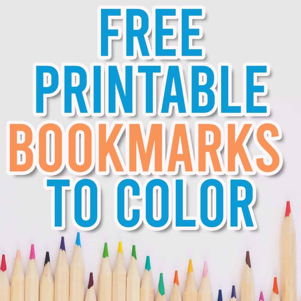 Printable bookmarks to color for adults kids free parties made personal