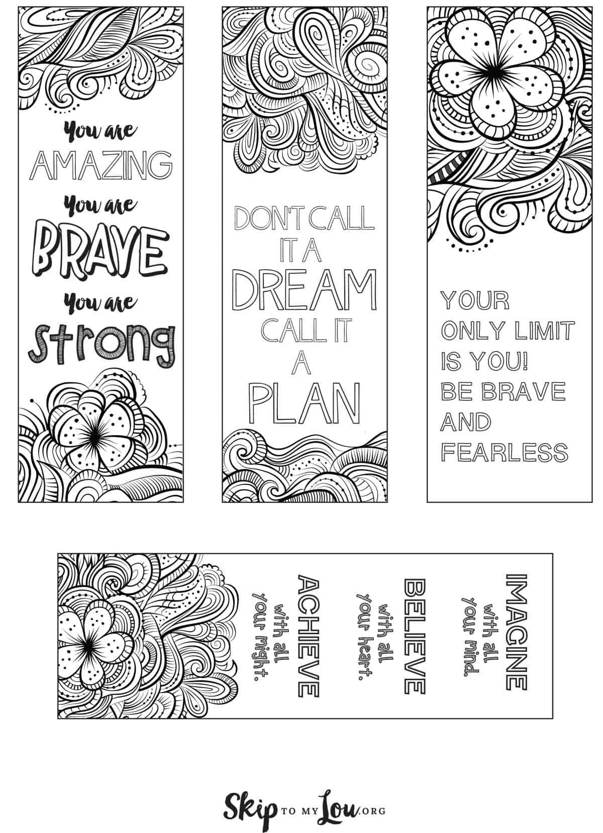 Coloring bookmarks with quotes coloring bookmarks free coloring bookmarks free printable bookmarks