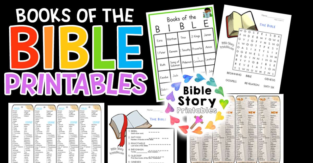 Books of the bible printables