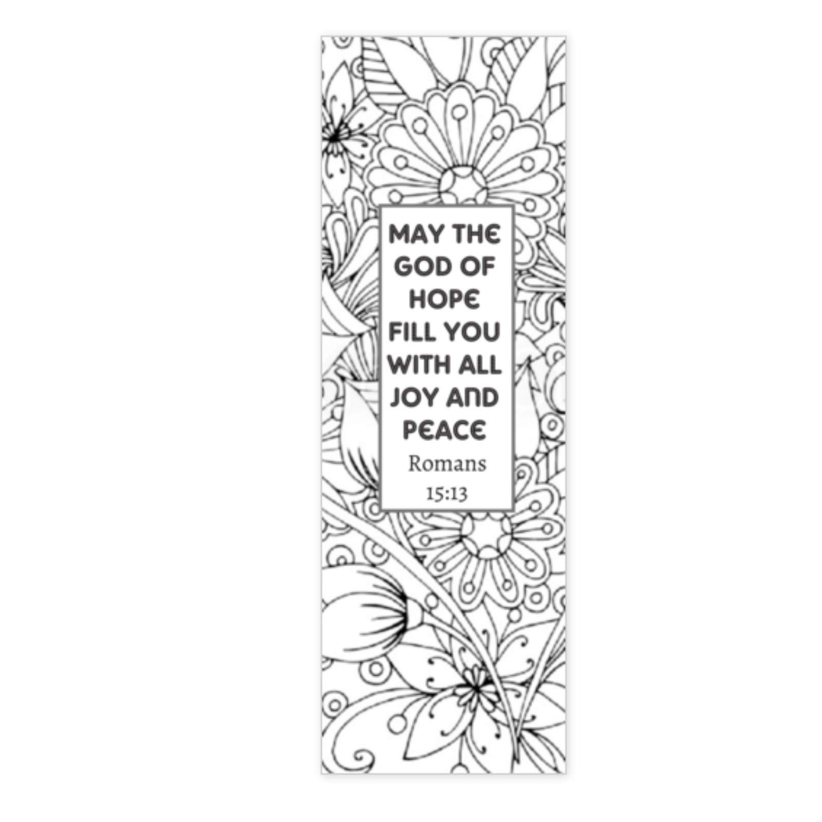 Christian coloring bookmarks