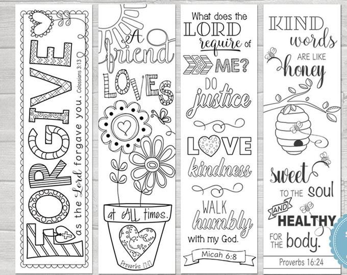 Bible journaling templates scripture bookmarks hand drawn printable bible coloring bookmarks printable scripture bookmarks