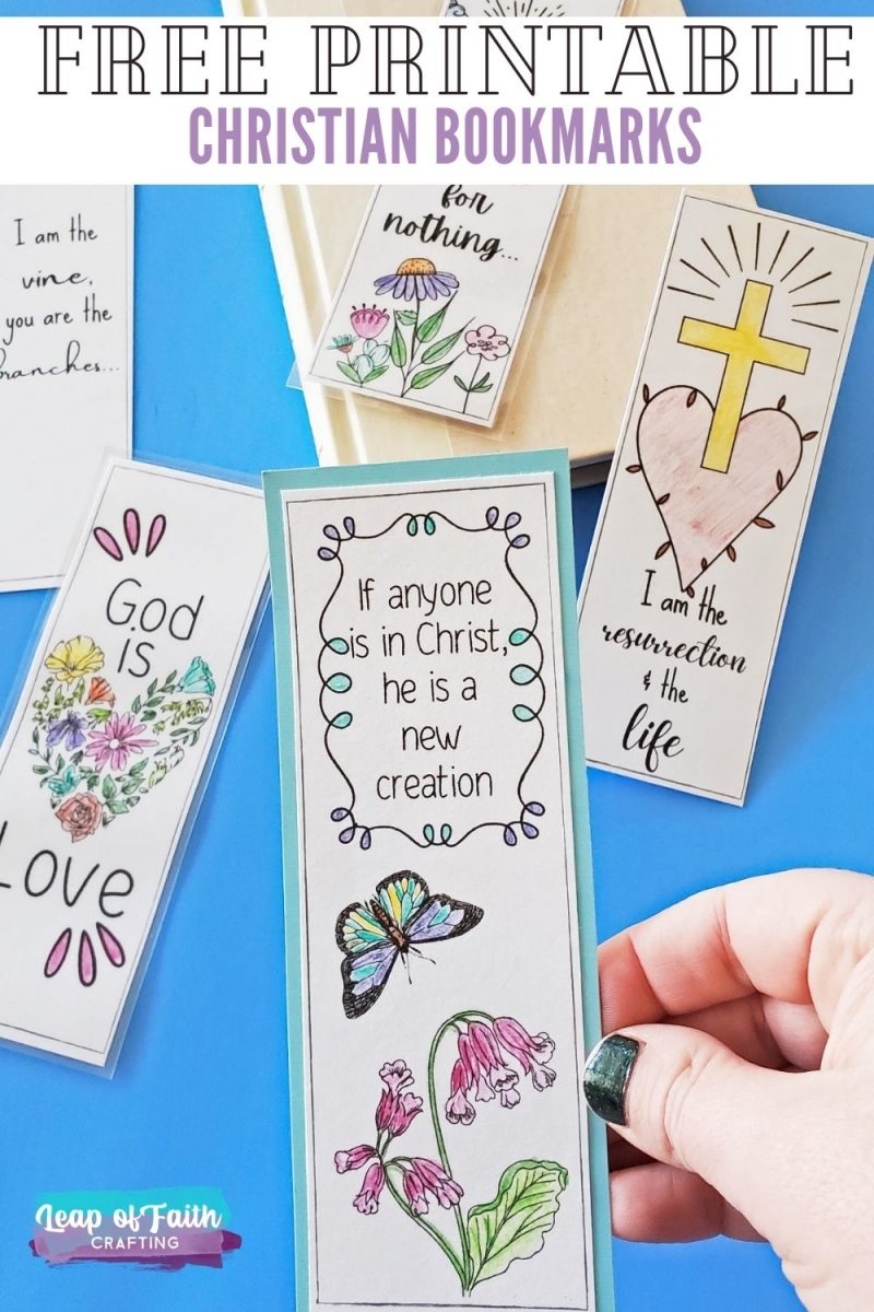 Free christian bookmarks to print and color