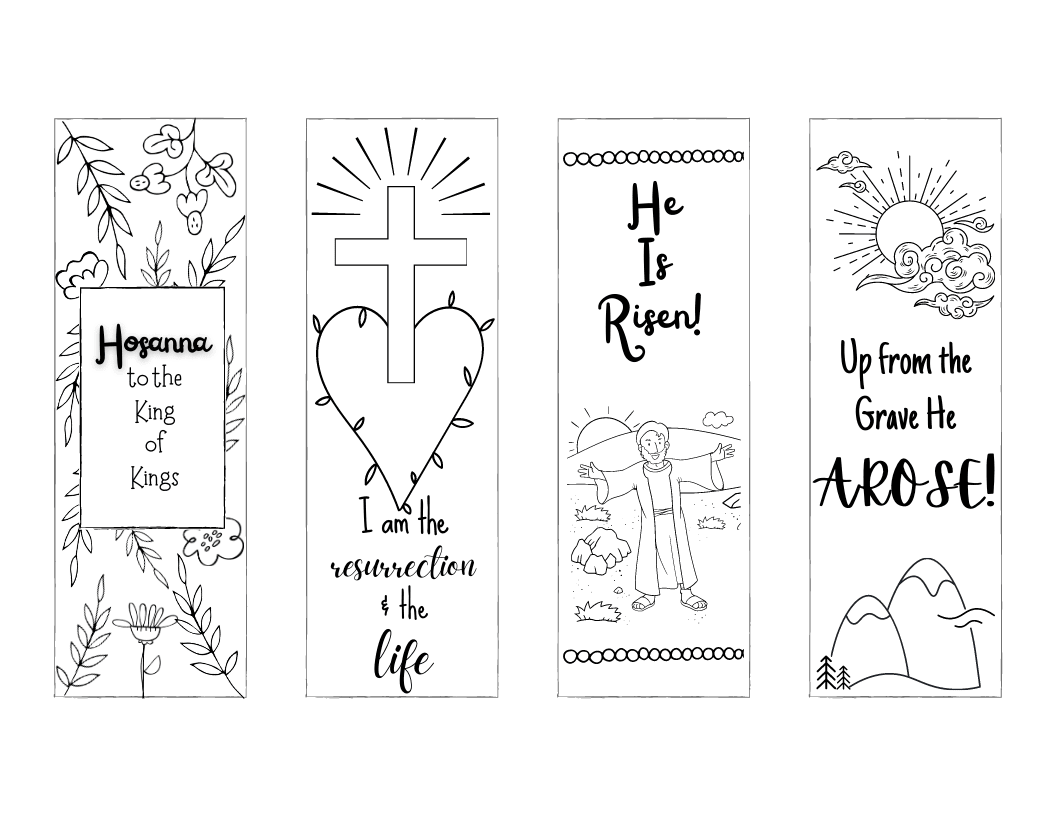 Free christian bookmarks to print and color