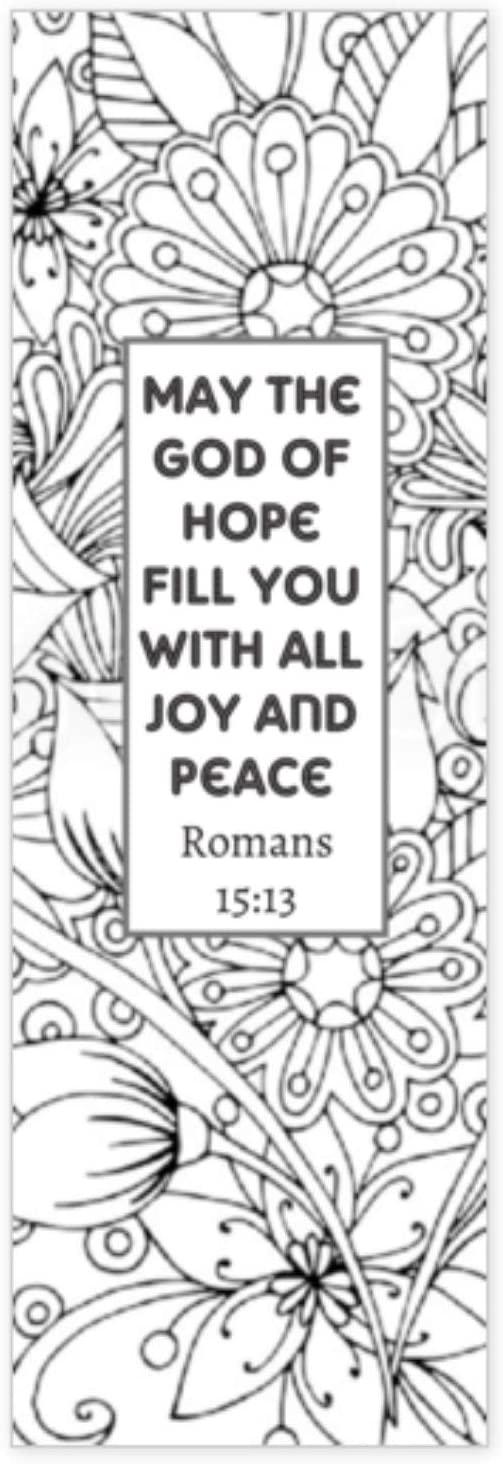 Bible verse christian coloring bookmarks