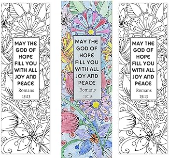 Christian coloring bookmarks