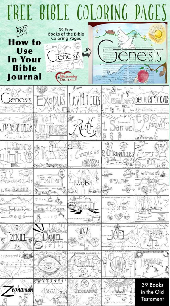 Free books of the bible coloring pages