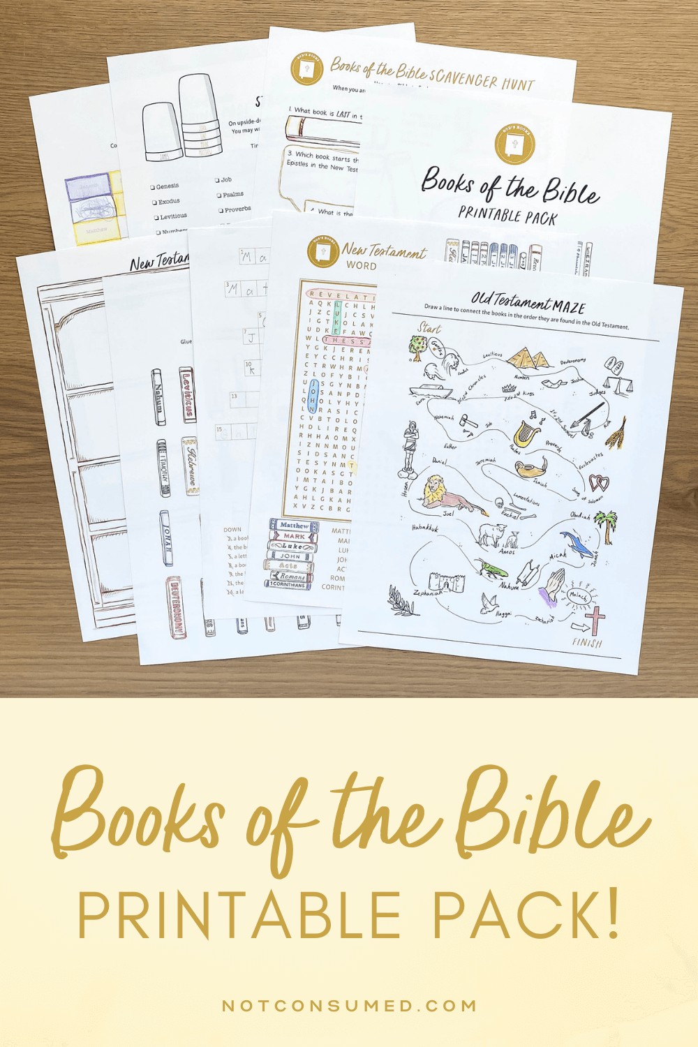 Free books of the bible printable ways to make memorizing fun