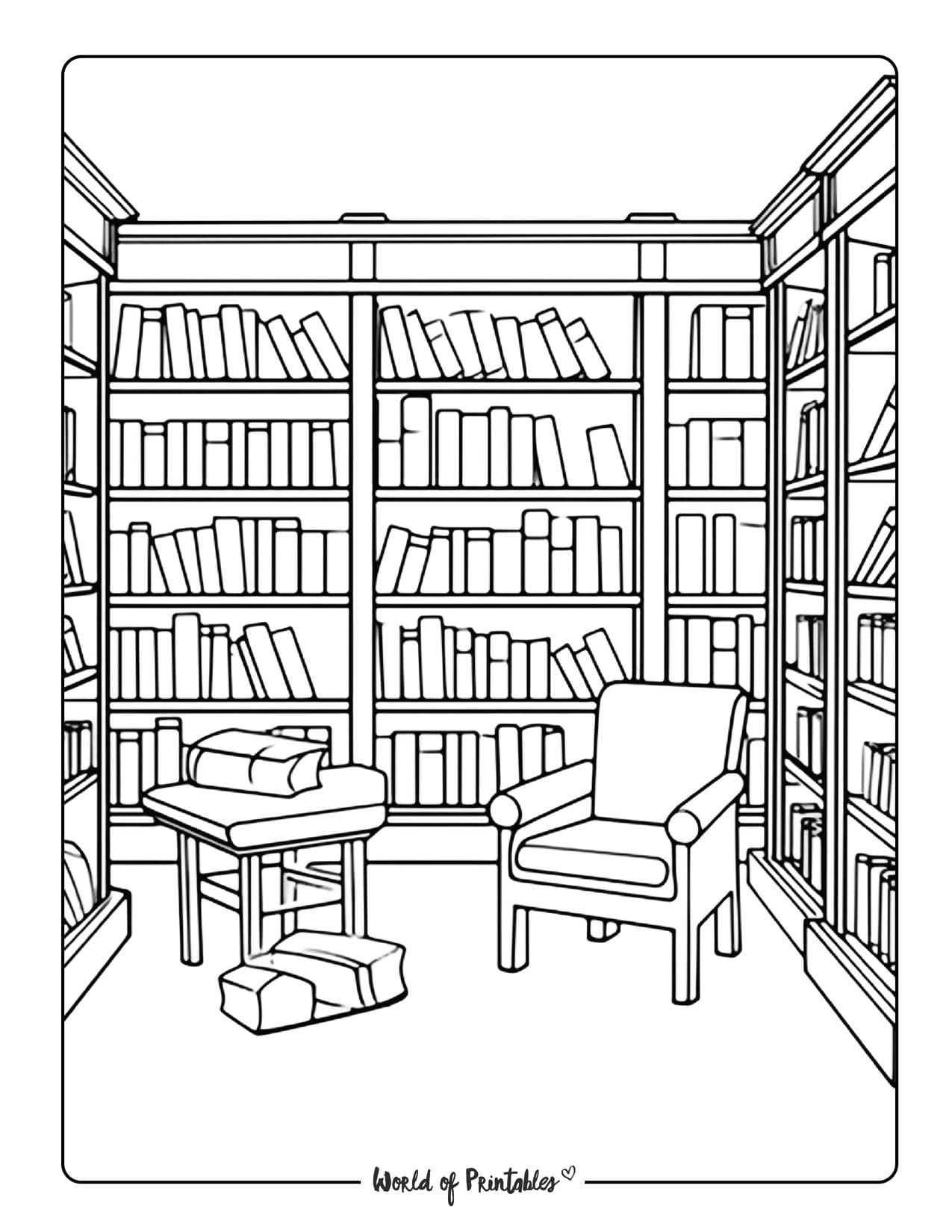 Room coloring pages