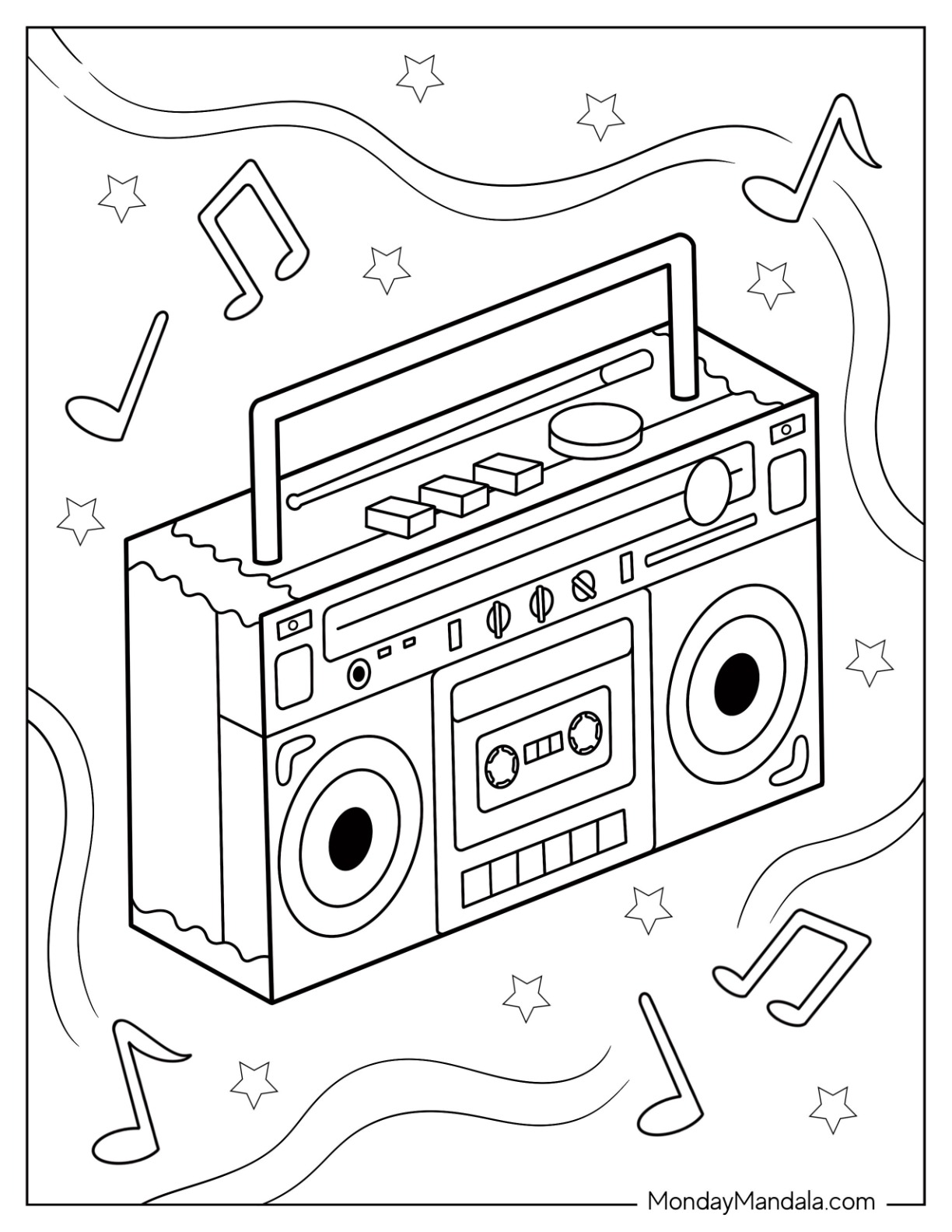 Music coloring pages free pdf printables