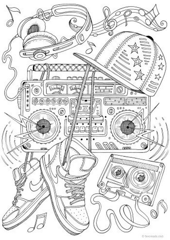 Stereo printable adult coloring page from favoreads