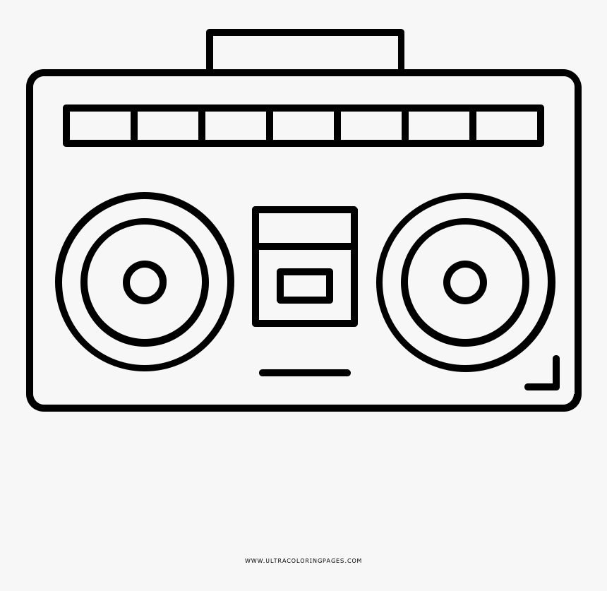 Boombox coloring page hd png download transparent png image