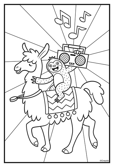 Llama coloring page free coloring page template printing printable llama coloring pages for kids llâ coloring book pages crayola coloring pages coloring pages