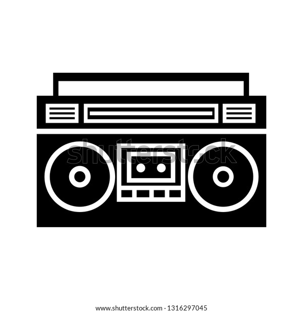 Boombox clipart royalty