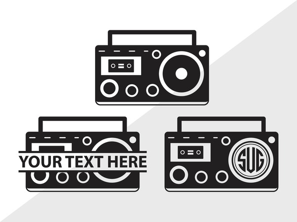 Boombox svg royalty