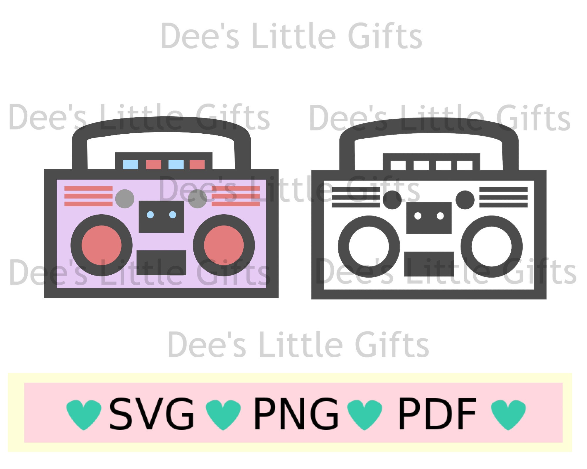 Boombox printable