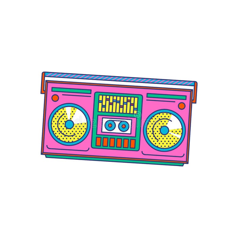 Pink boombox stock illustrations â pink boombox stock illustrations vectors clipart