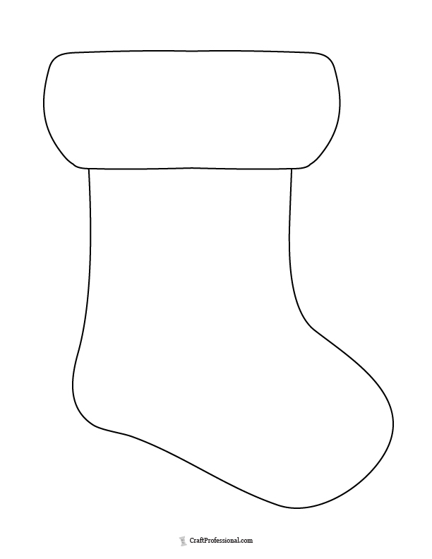 Christmas stocking coloring pages free