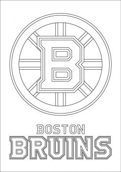 Boston bruins logo coloring page super coloring boston bruins logo boston bruins sports coloring pages