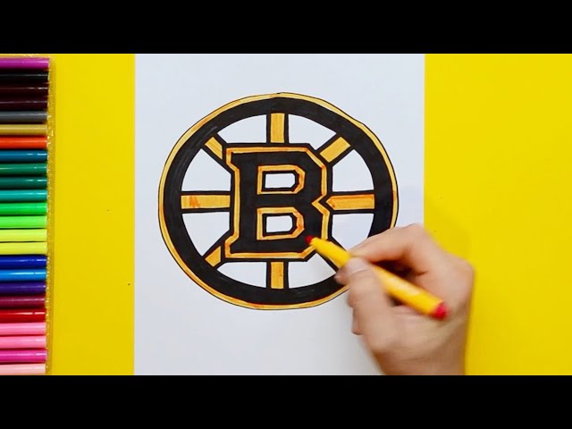 How to draw boston bruins logo nhl tea