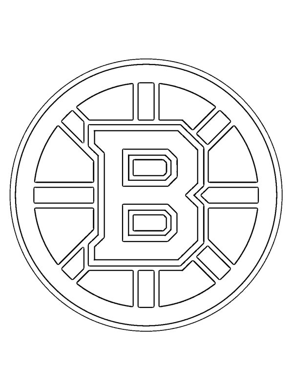 Boston bruins coloring page